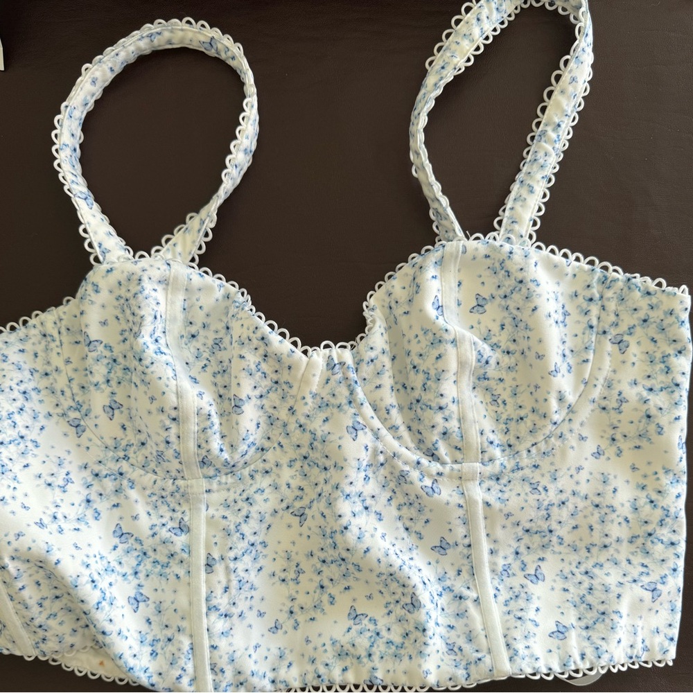 White Fox - Weekend Love Bustier - Blue Butterfly - Large